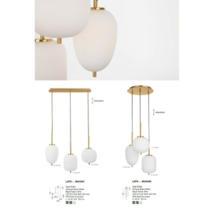 Kép 4/4 - Nova Luce Lato függeszték opál