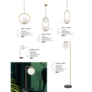 Kép 4/4 - Nova Luce Obitar függeszték arany