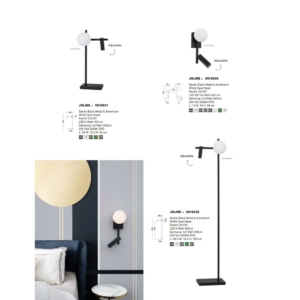 Kép 6/6 - Nova Luce Joline LED falikar fekete
