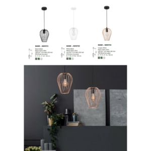 Kép 3/3 - Nova Luce Sage függeszték réz