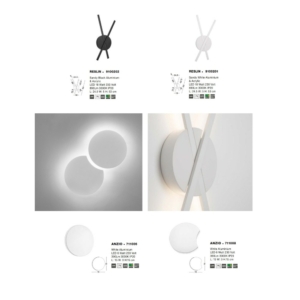 Kép 4/4 - Nova Luce Reslin LED fali lámpa fekete