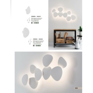 Kép 5/5 - Nova Luce Cronus LED fali lámpa fehér