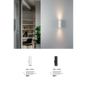 Kép 3/3 - Nova Luce Nosa fali lámpa fekete