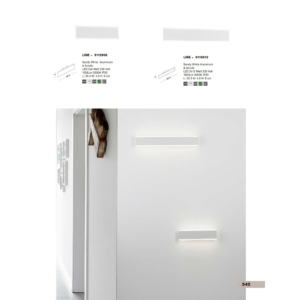 Kép 4/4 - Nova Luce Line LED fali lámpa fehér