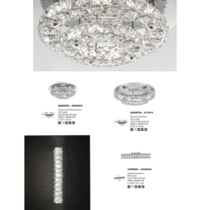 Kép 3/3 - Nova Luce Corona LED fali lámpa króm