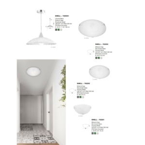Kép 2/2 - Nova Luce Shell fali lámpa fehér