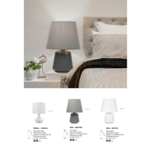 Kép 4/4 - Nova Luce Rosia asztali lámpa fehér