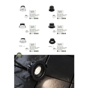 Kép 3/3 - Nova Luce Blade beépíthető fürdőszobai lámpa fehér