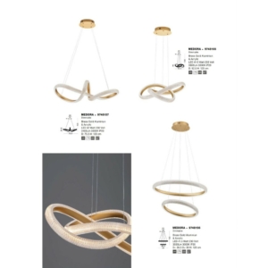 Kép 9/9 - Nova Luce Medora LED függesztett lámpa arany