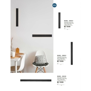 Kép 5/5 - Nova Luce Seline LED fali lámpa fekete
