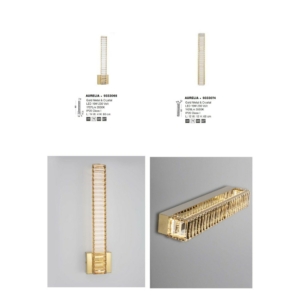 Kép 6/6 - Nova Luce Aurelia LED fali lámpa arany