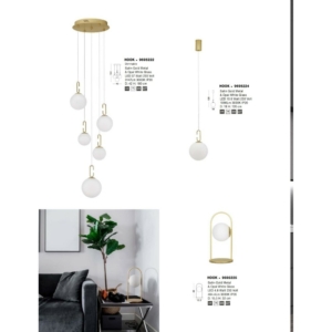Kép 8/8 - Nova Luce Hook LED asztali lámpa arany
