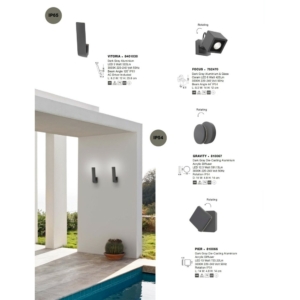 Kép 3/3 - Nova Luce Vitoria LED kültéri fali lámpa grafit
