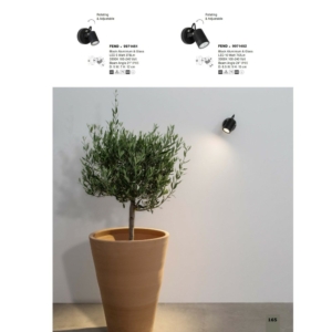 Kép 3/3 - Nova Luce Fend kültéri LED fali lámpa fekete