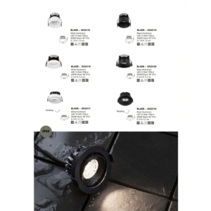 Kép 3/3 - Nova Luce Blade beépíthető fürdőszobai lámpa fekete