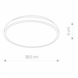 Kép 2/3 - Nowodvorski Agnes Round LED mennyezeti lámpa fehér