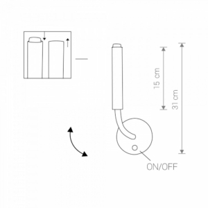 Kép 2/3 - Nowodvorski Stalactite falikar fehér