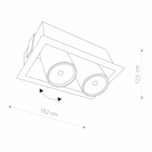 Kép 2/3 - Nowodvorski Eye Mod beépíthető lámpa fehér