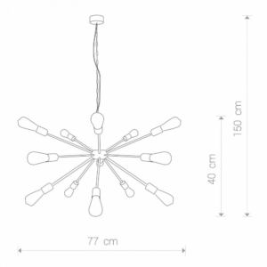 Kép 2/3 - Nowodvorski Rod függeszték fekete