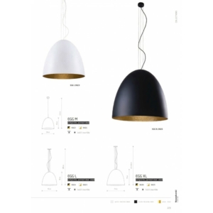 Kép 3/3 - Nowodvorski Egg függeszték fehér