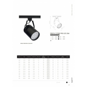 Kép 2/2 - Nowodvorski Profile Store Pro LED 18W sínrendszeres lámpa fehér