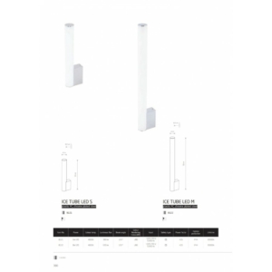 Kép 2/2 - Nowodvorski Ice Tube LED víz-vedett fali lámpa króm