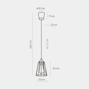 Kép 4/6 - TK Lighting Galaxy függeszték fekete