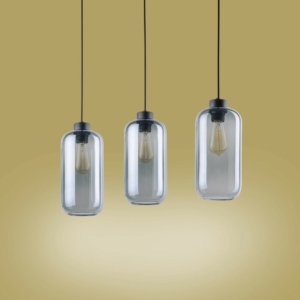 Kép 4/6 - TK Lighting Marco függeszték füstszínű