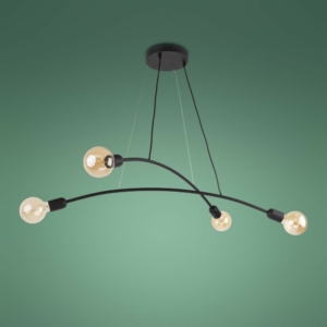 Kép 2/6 - TK Lighting Helix függeszték fekete