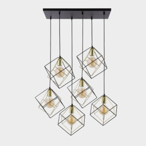 Kép 1/6 - TK Lighting Alambre függeszték fekete