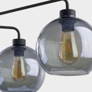 Kép 3/5 - TK Lighting Bari mennyezeti lámpa füstszínű