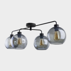 Kép 1/5 - TK Lighting Bari mennyezeti lámpa füstszínű