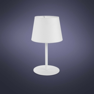 Kép 2/5 - TK Lighting Maja Gray asztali lámpa fehér