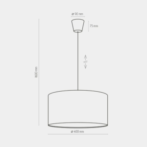 Kép 4/5 - TK Lighting Rondo függesztett lámpa rózsaszín