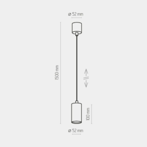 Kép 5/6 - TK Lighting Logan függesztett lámpa fekete