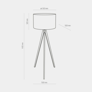 Kép 4/6 - TK Lighting Treviso állólámpa fehér