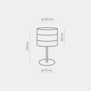 Kép 4/4 - TK Lighting Tago asztali lámpa fekete