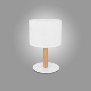 Kép 2/5 - TK Lighting Deva asztali lámpa fehér