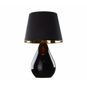 Kép 1/2 - TK Lighting Lacrima asztali lámpa fekete