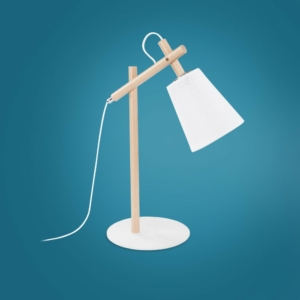 Kép 2/6 - TK Lighting Vaio White asztali lámpa fehér