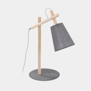 Kép 1/5 - TK Lighting Vaio White asztali lámpa szürke