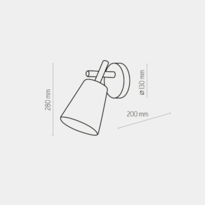 Kép 4/6 - TK Lighting Vaio White falikar fehér