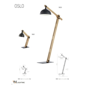 Kép 5/5 - TK Lighting Oslo állólámpa fekete