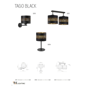 Kép 5/6 - TK Lighting Tago falikar fehér