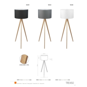 Kép 5/6 - TK Lighting Treviso állólámpa fehér
