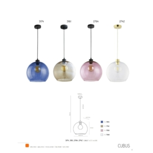 Kép 5/5 - TK Lighting Cubus függeszték rózsaszín