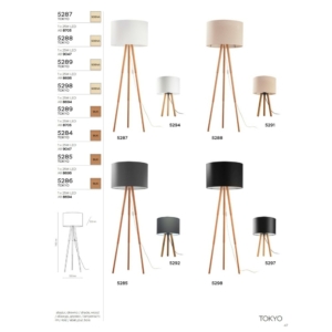 Kép 2/2 - TK Lighting Tokyo állólámpa fekete