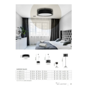 Kép 6/6 - TK Lighting Harmony függeszték fekete