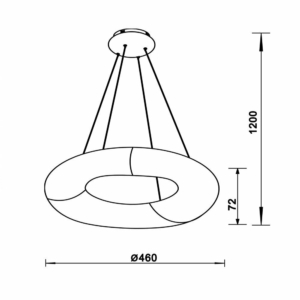 Kép 2/2 - Zuma Lima LED függeszték fehér