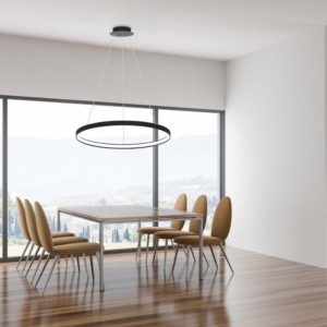 Kép 2/2 - Zuma Circle LED függesztett lámpa fekete